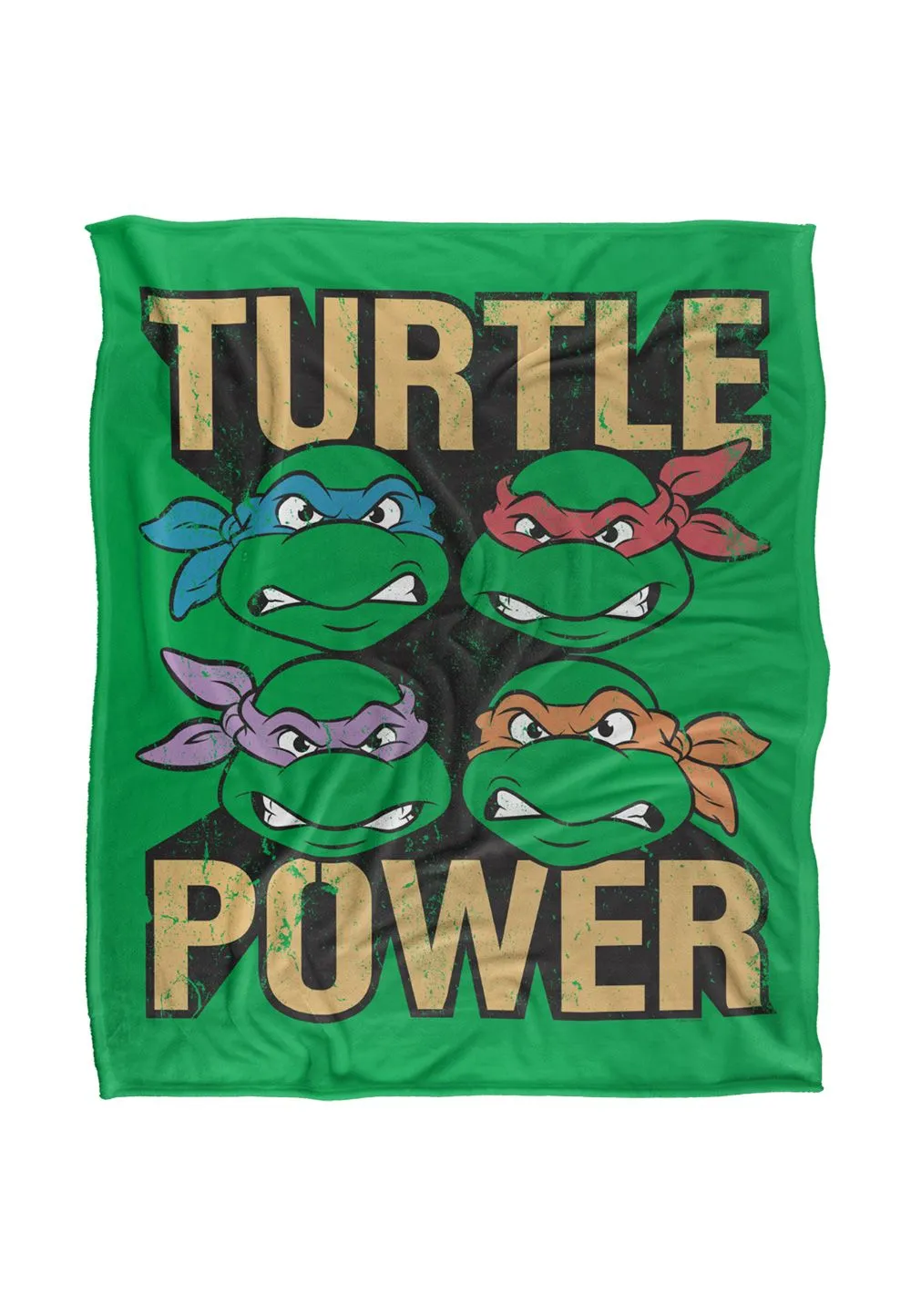 Teenage Mutant Ninja Turtles TMNT Turtle Power Silky Touch Super Soft Throw Blanket 152 X 127 cm in White