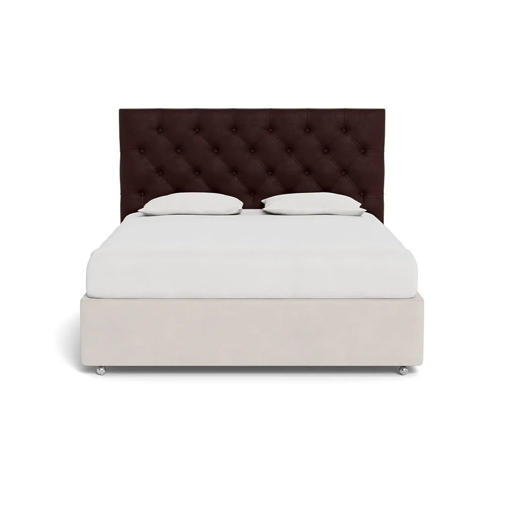 Heal's Balmoral Headboard (Lift Storage) Super King Smart Luxe Velvet Acorn 1