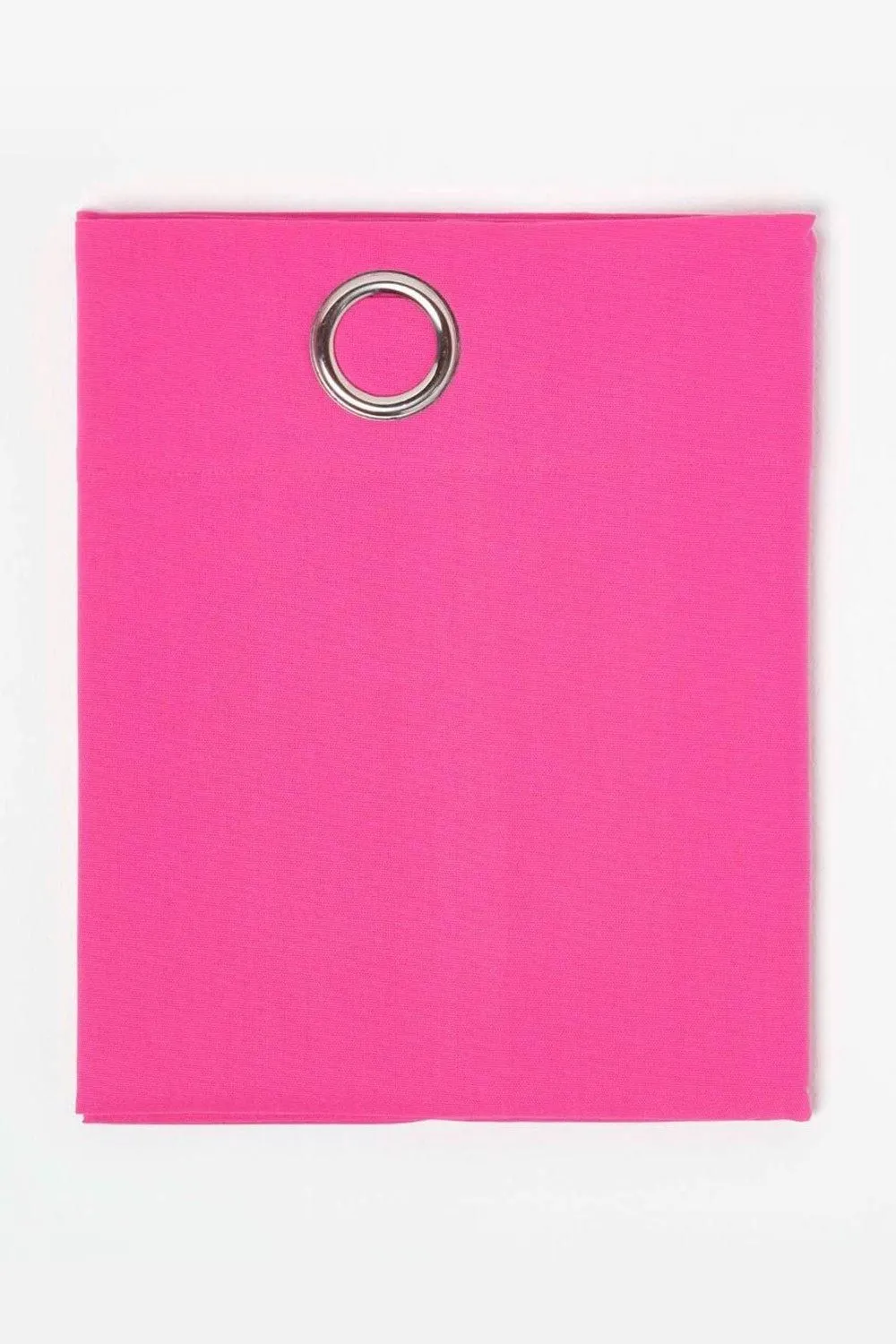 Homescapes Plain Cotton Ready Made Eyelet Curtain Pair in Bright Pink 3
