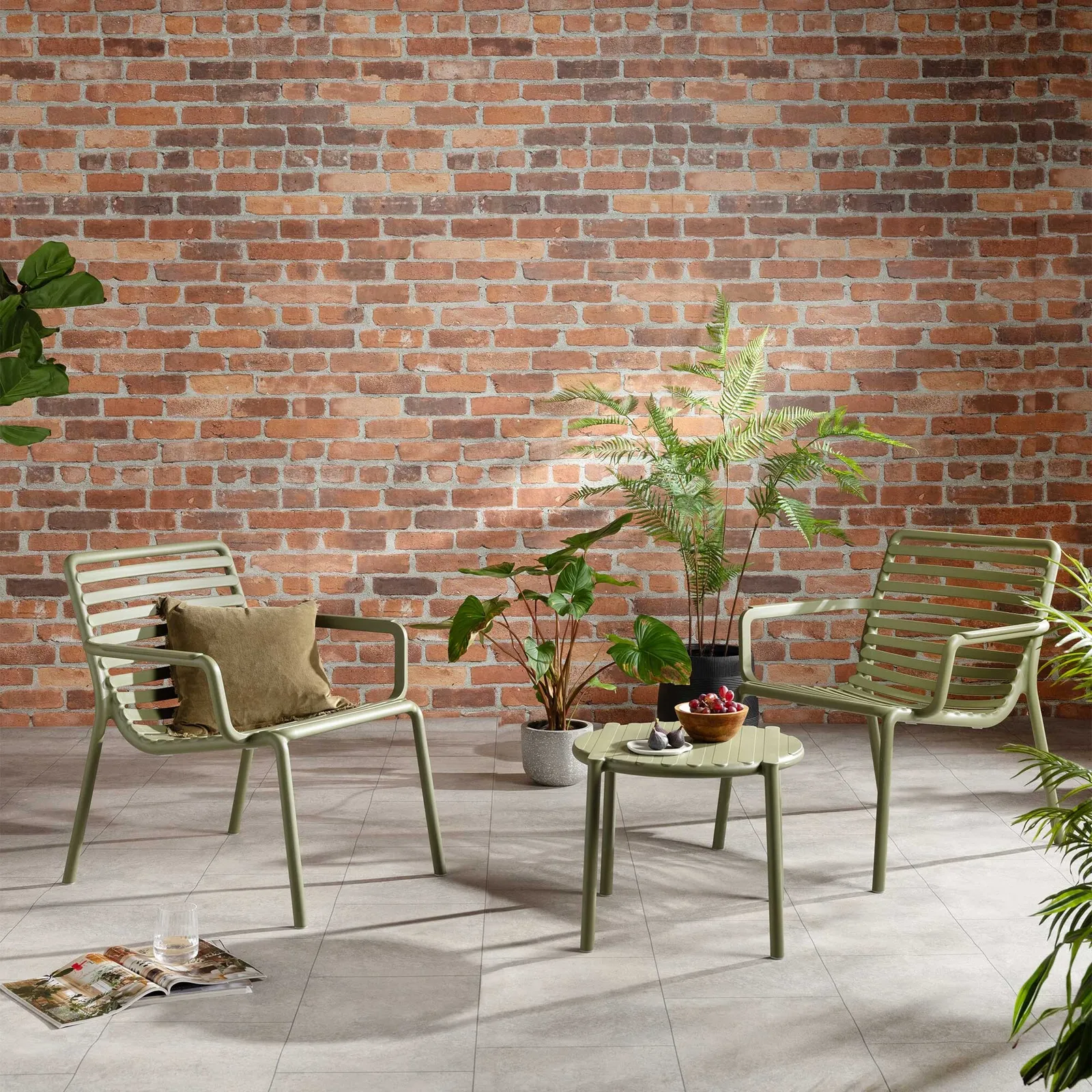 Lima Coffee Table, Round, Recycled Plastic, Green | Barker & Stonehouse 6