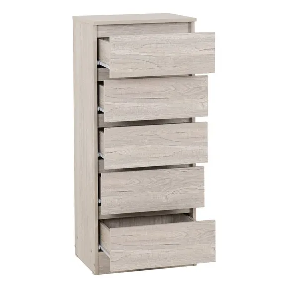 Walker 5 Drawer Narrow Chest 4
