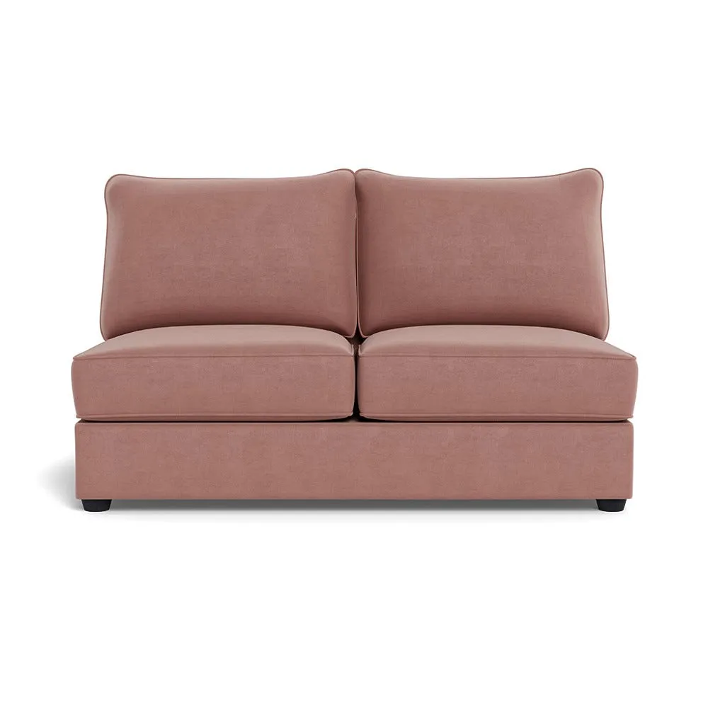Heal's Tailor Medium Unit Smart Luxe Velvet Dusky Pink Black Beech Feet 1