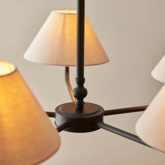 Vogue Leila 5 Light Plain Adjustable Chandelier 3