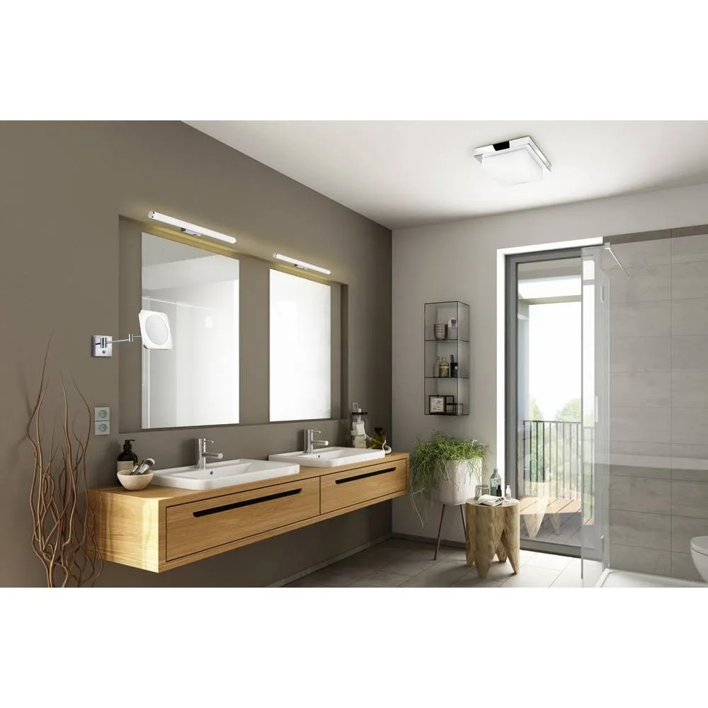 Netlighting Mattimo Modern 60cm Bathroom Wall Lamp Chrome 3000K IP44 UK Stock in Grey 5