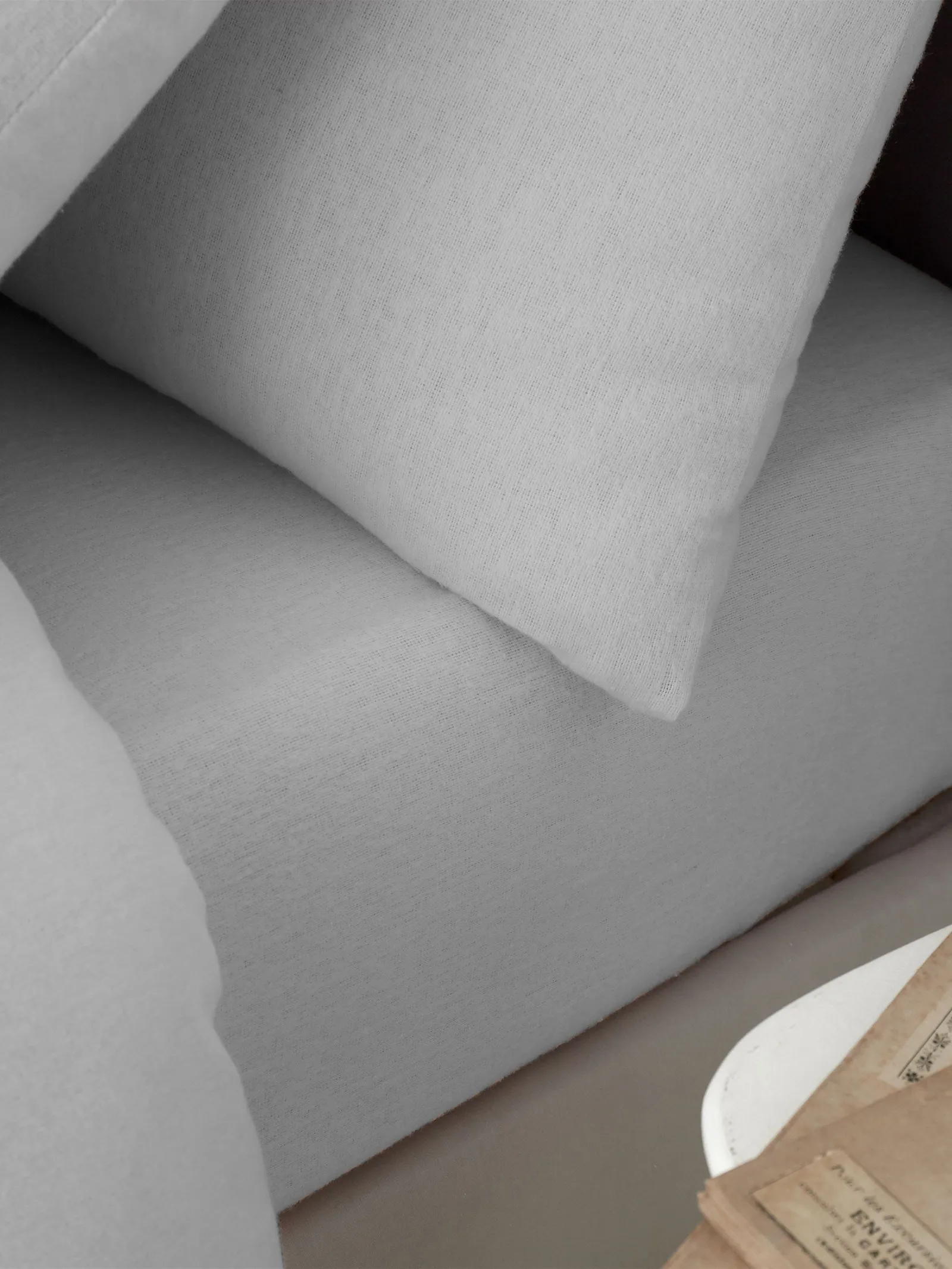 Catherine Lansfield 'Brushed Cotton' Fitted Sheet in Grey