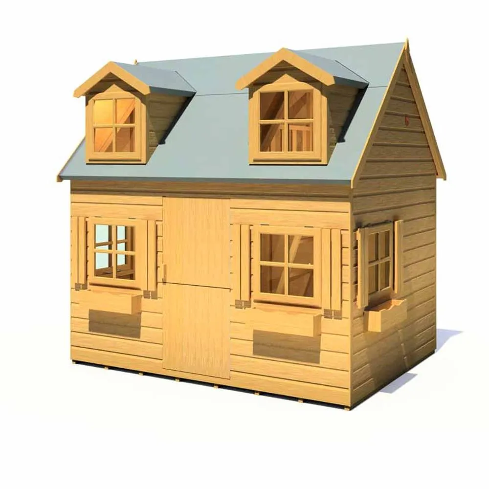 Shires Hatters House 8 x 6 Feet Little house - L250.4 x W198.6 x H249.6 cm in Light Brown 3