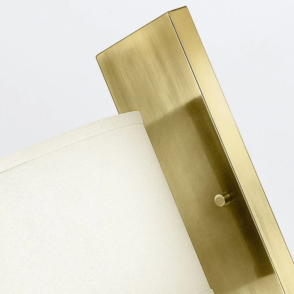 Netlighting Hinkley Hampton Wall Lamp with Shade Classic Brushed Brass 1x E27 in Yellow 5