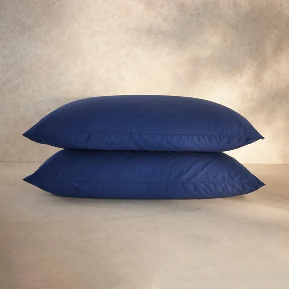 100% Egyptian Cotton 220 Thread Count Standard Pillowcase Pair 4
