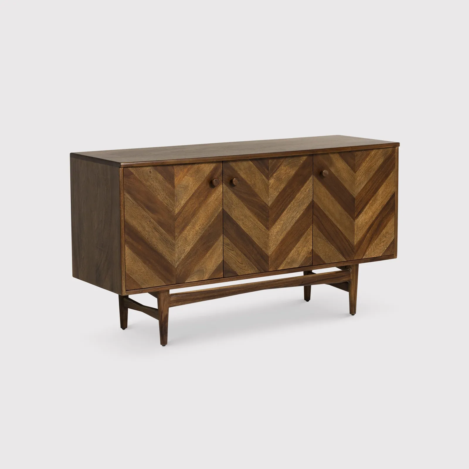 Lockley 3 Door Sideboard, Saman Wood | Barker & Stonehouse