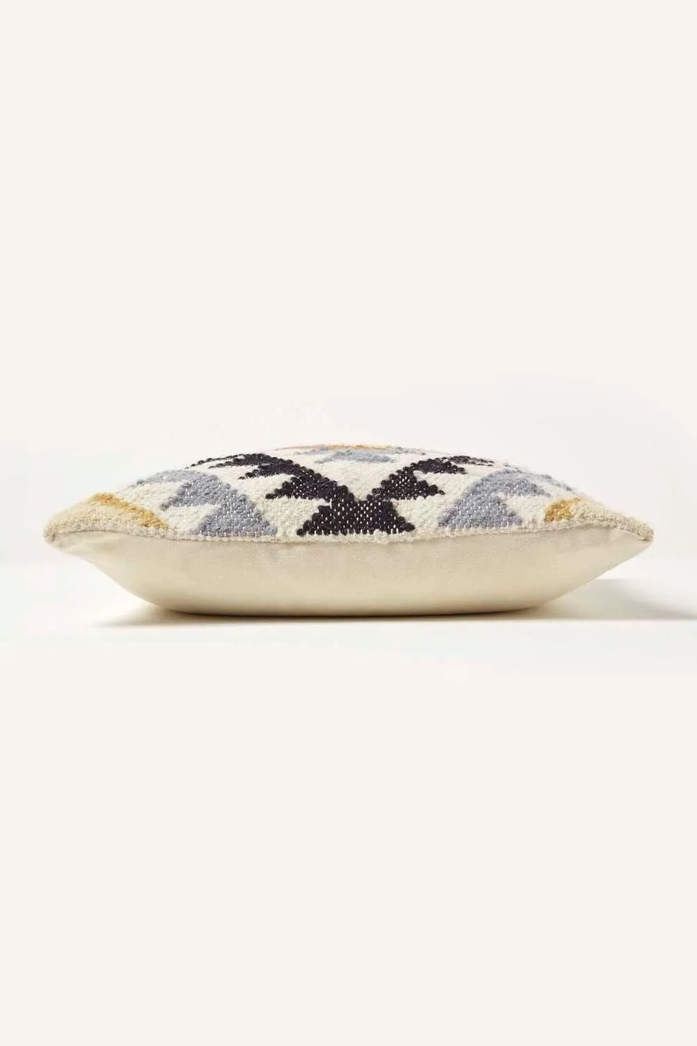 Homescapes Handwoven Kilim Cushion with Feather Filling in Gold 4