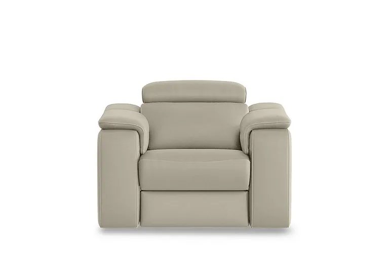 Canto Leather Power Recliner Armchair with Power Headrest and Power Lumbar