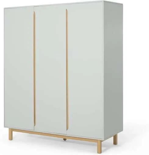 Jayden 3 Door Wardrobe, Grey & Oak
