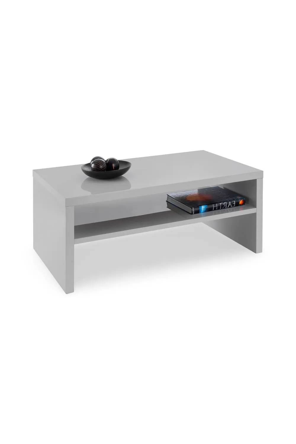 Julian Bowen Metro Rectangular Coffee Table with Shelf in Grey 2