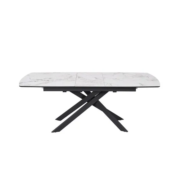 Indus Valley Aura Extending Dining Table With 6 Aura Chairs 2
