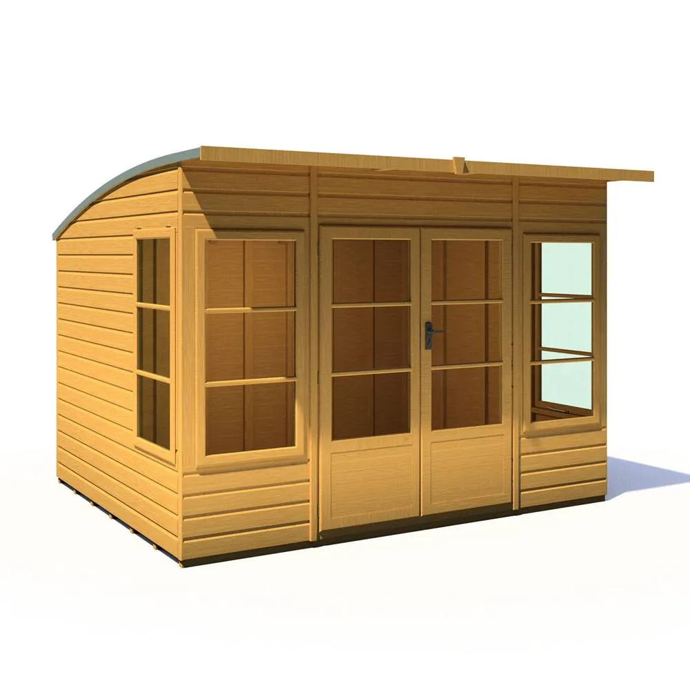 Shires Orchid 10 x 8 Feet Summerhouse - L239 x W299 x H217 cm in Light Brown 2