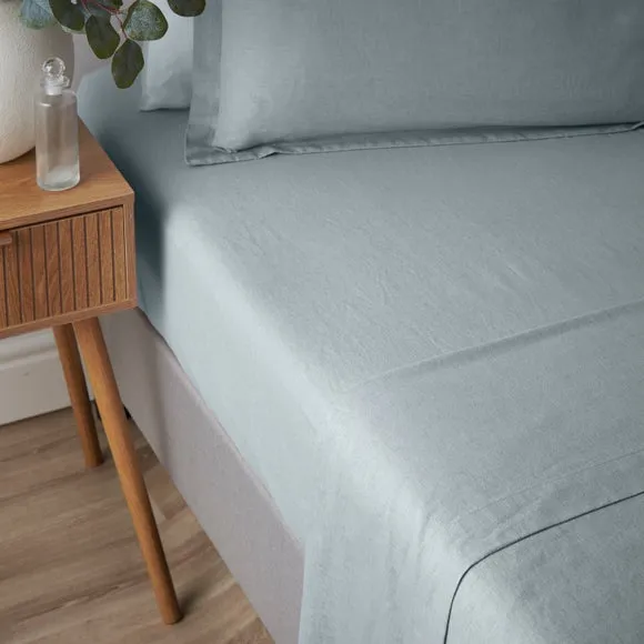 Cotton Linen Fitted Sheet 1