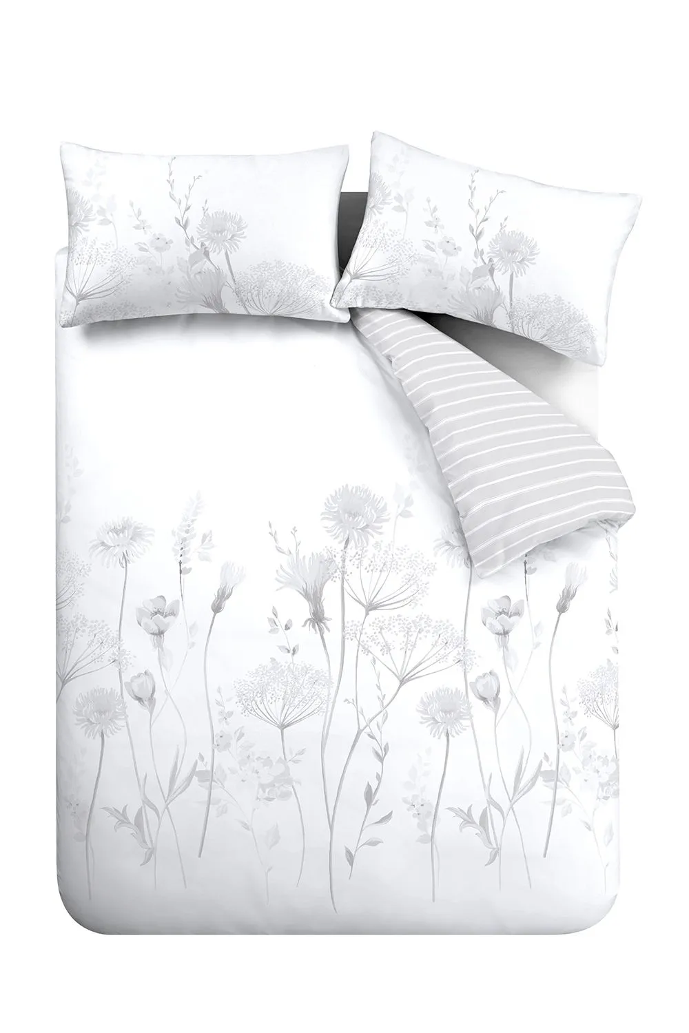 Catherine Lansfield Meadowsweet Floral Duvet Set in White 4