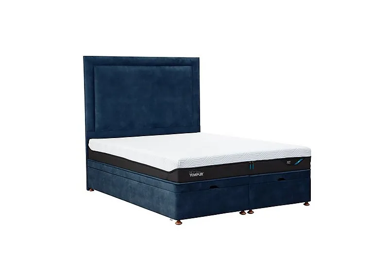 Suffolk Platform Ottoman Divan Base - Double - Dark Blue