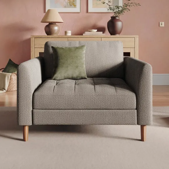 Max Multi Yarn Boucle Snuggle Chair