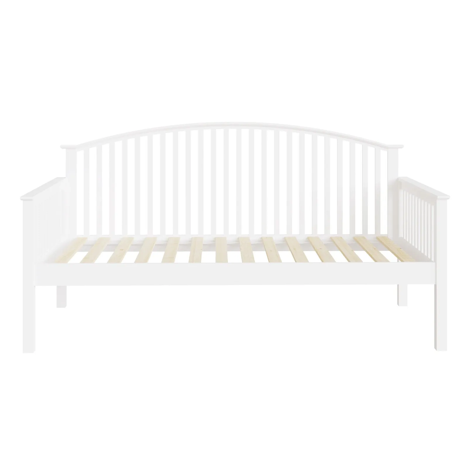 GFW Madrid Wooden Day Bed in White 2