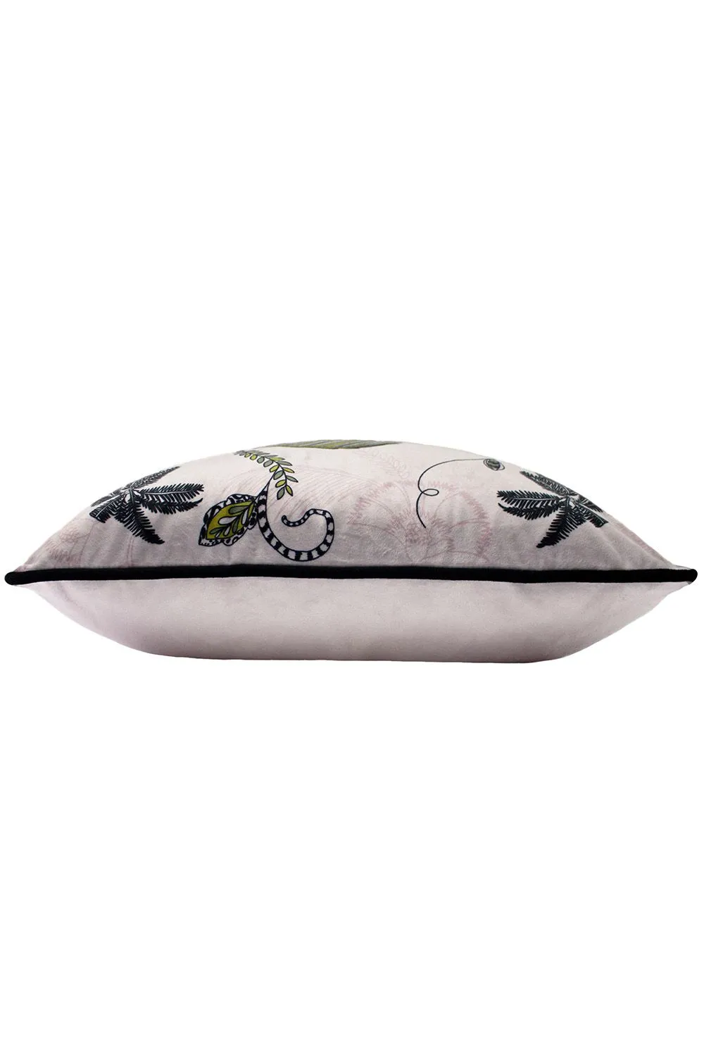 Paoletti Tropical Cheetah Printed Piped Cushion in Pink 3