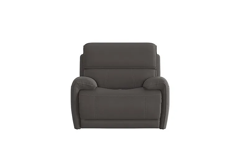 Link Fabric Power Recliner Armchair with Power Headrests - Dark Grey - Sofas and Armchairs - In Time for Christmas