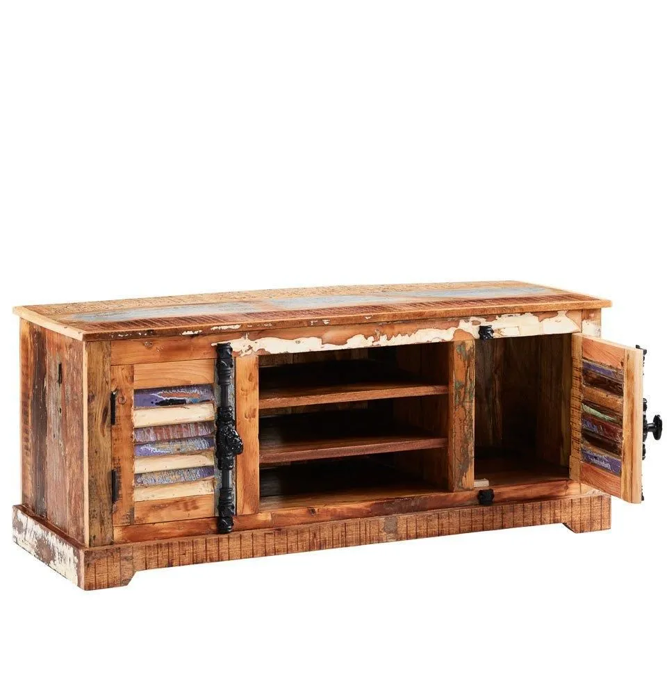 IH Design Ted Reclaimed Boat TV Media Unit in Brown 3