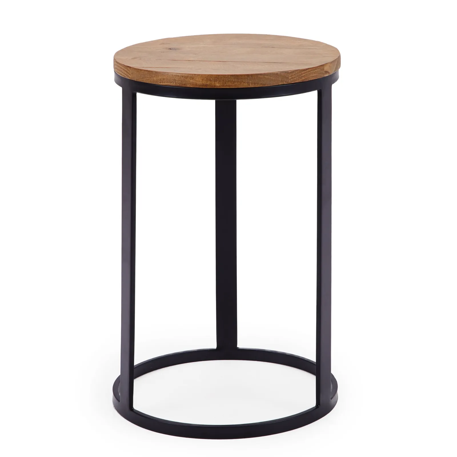 Jackson Drum Side Table Brown