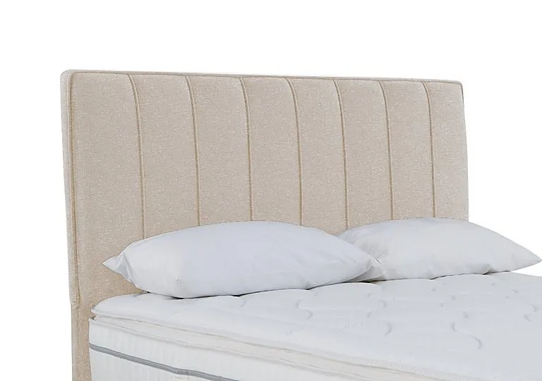 Daniel Floor Standing Headboard - Single - Tweed Cream