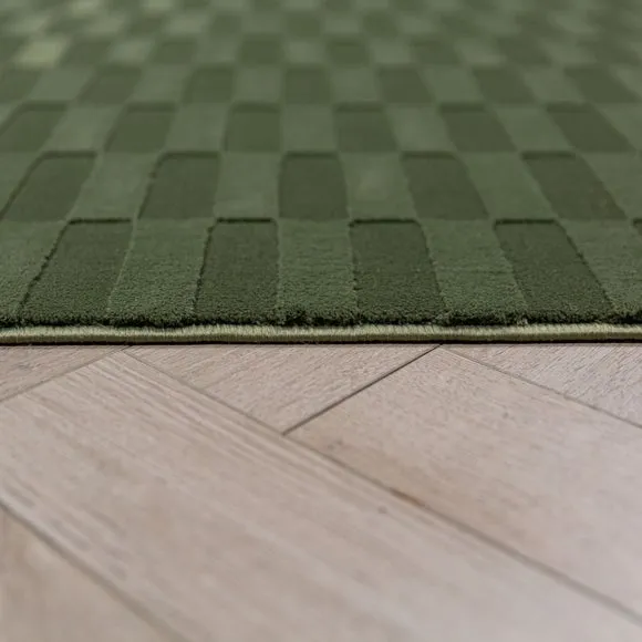 Mira Checkerboard Washable Rug 4