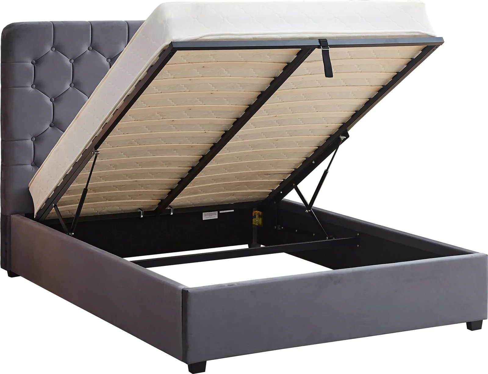 Seconique Madison Ottoman 4'6" Bed (Double) in Grey 3