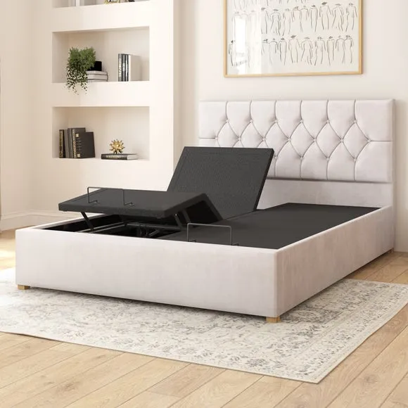Olivier Plush Velvet Adjustable Bed 3