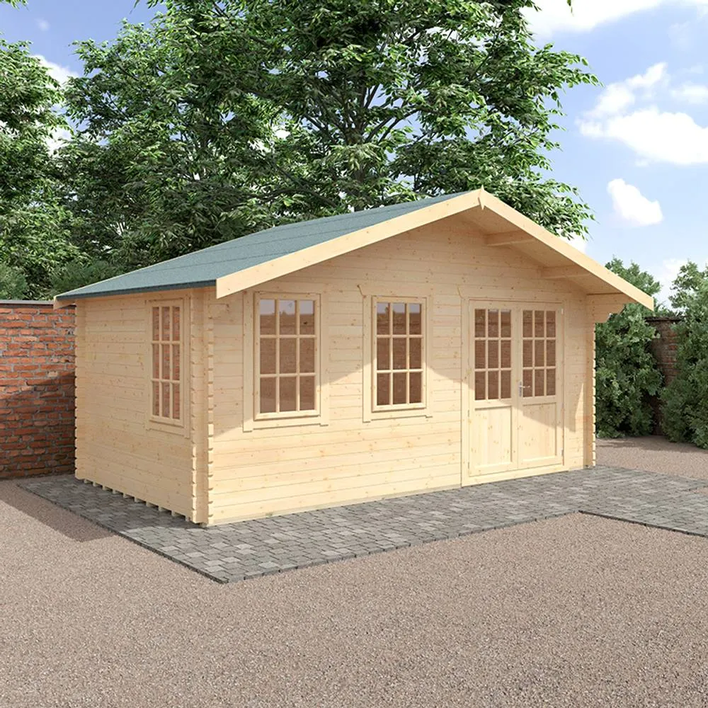 Buttercup Farm 10x18 The Forde 44mm Cabin - L295 x W535 x H302.9 cm in Natural 2