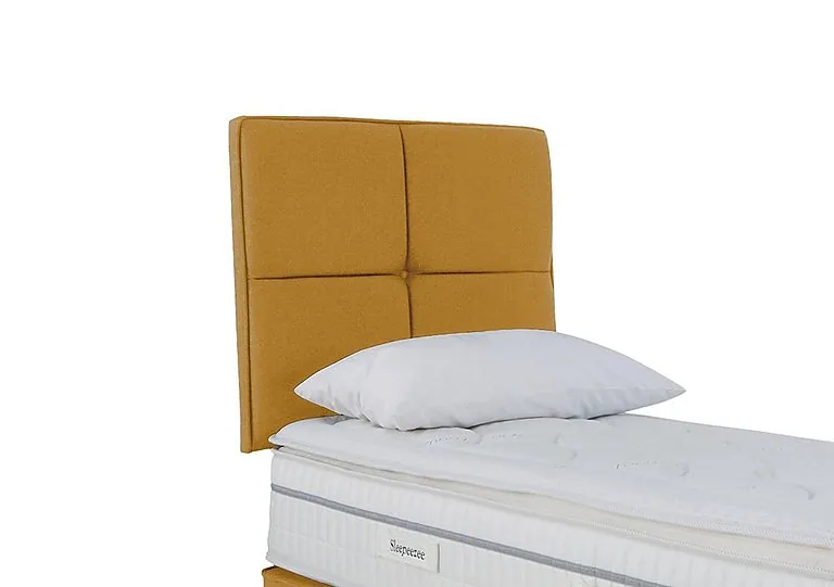 Dalmore Strutted Headboard - Single - Tweed Mustard