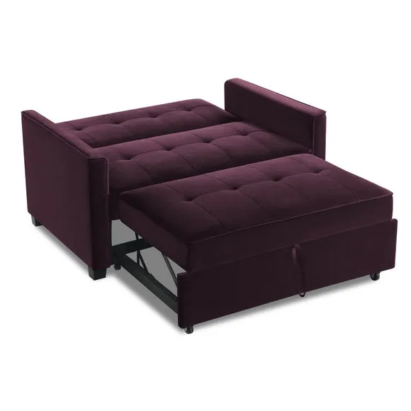 Summer Velvet 2 Seater Sofa Bed 6
