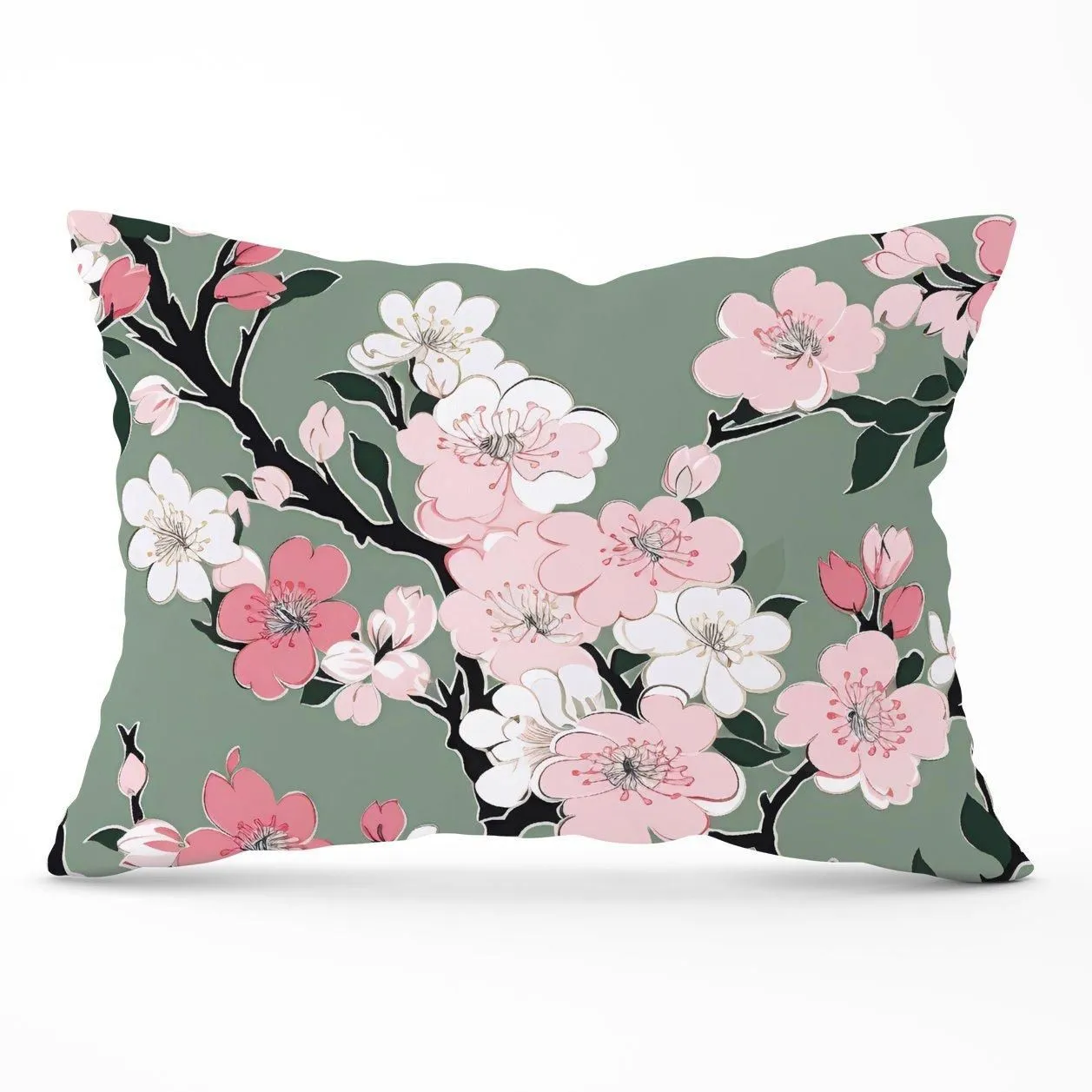 Warren Reed - Designer Pink Floral Abstract Pattern Cushions