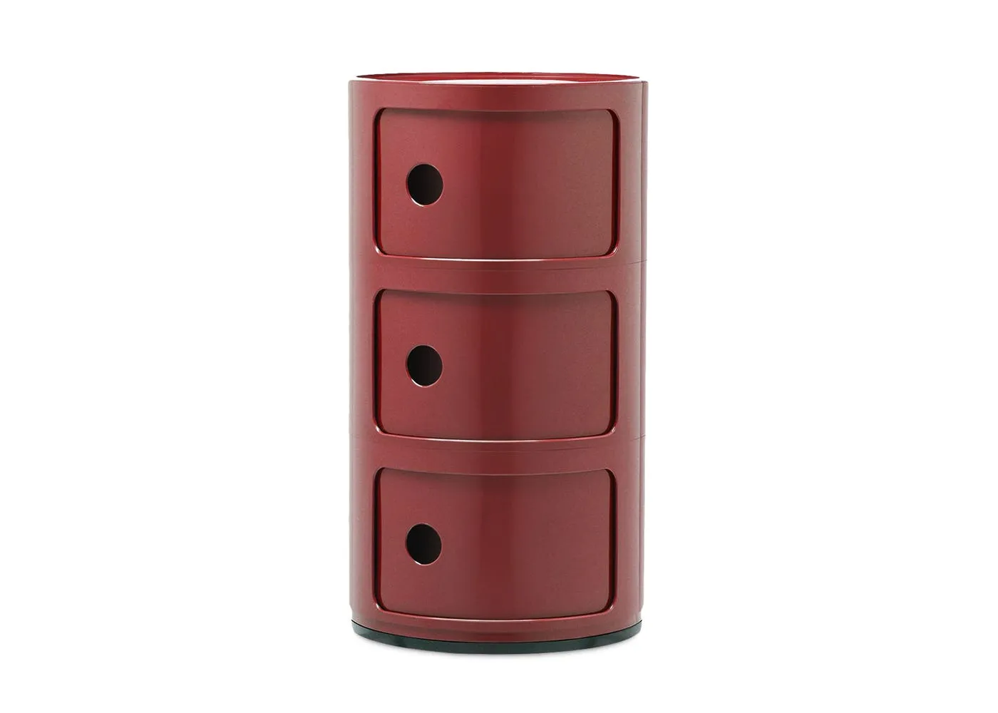 Kartell Componibili Cabinet 3 Element Burgundy 1