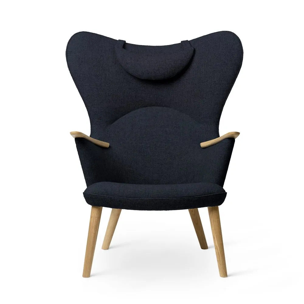Carl Hansen & Son CH78 Lounge Chair with head rest, Oak/Fiord 0782 1