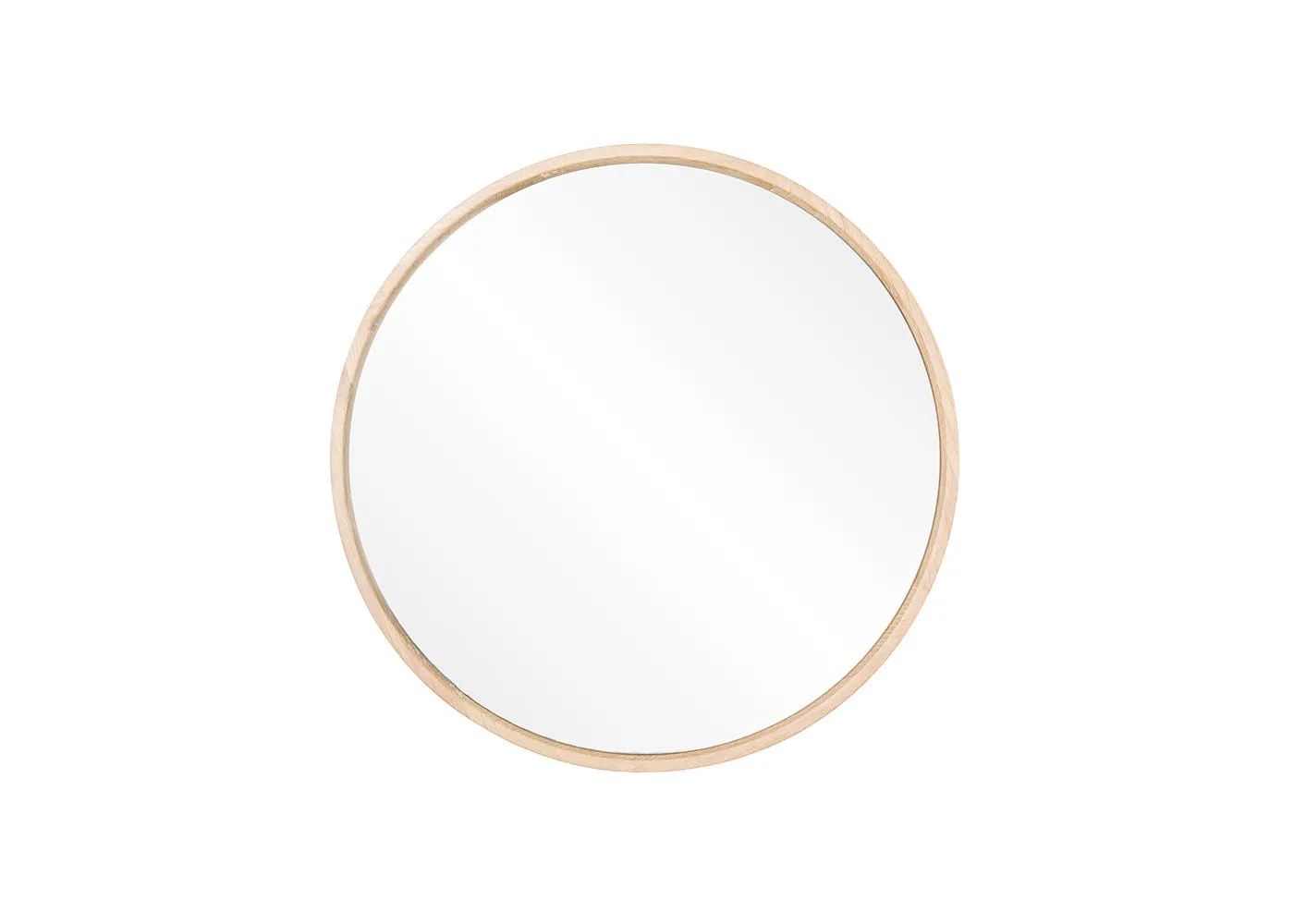 Gazzda Look Mirror White Oiled Oak 27cm