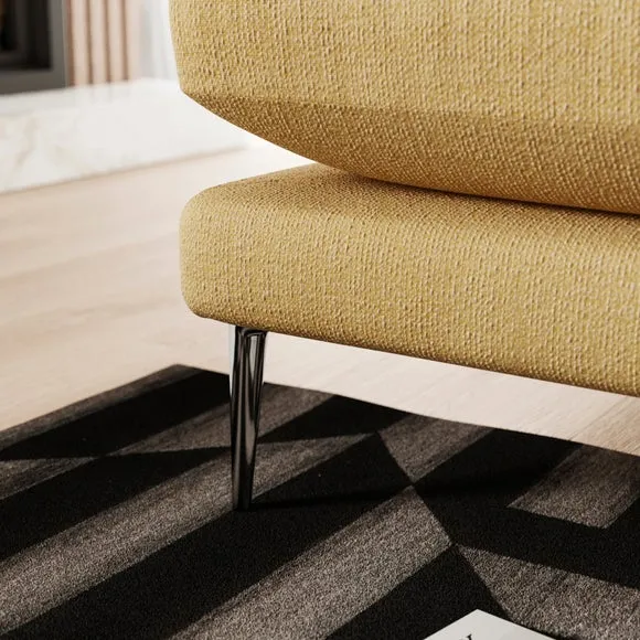 Lawson Chunky Tonal Weave Corner Chaise Sofa 4