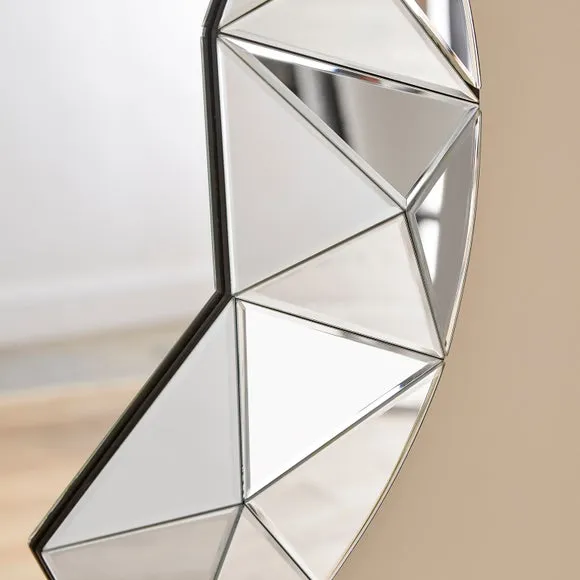 Chelsea Round 3D Geometric Wall Mirror 2