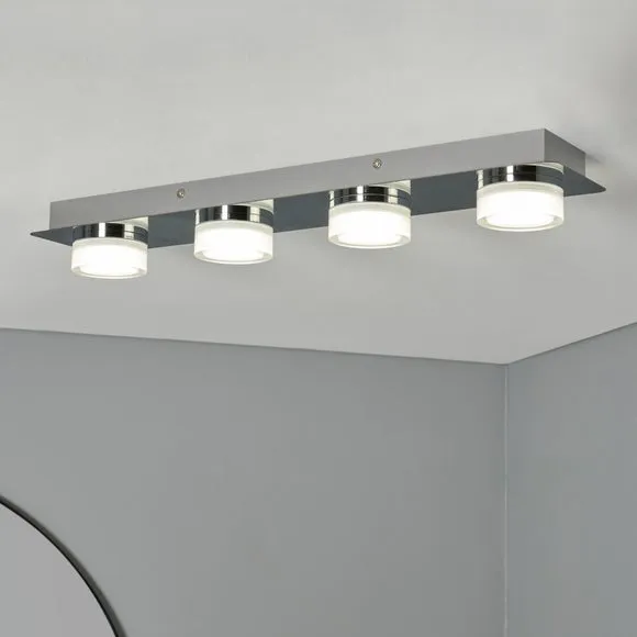 Bolton 4 Light LED Flush Ceiling Bar Light