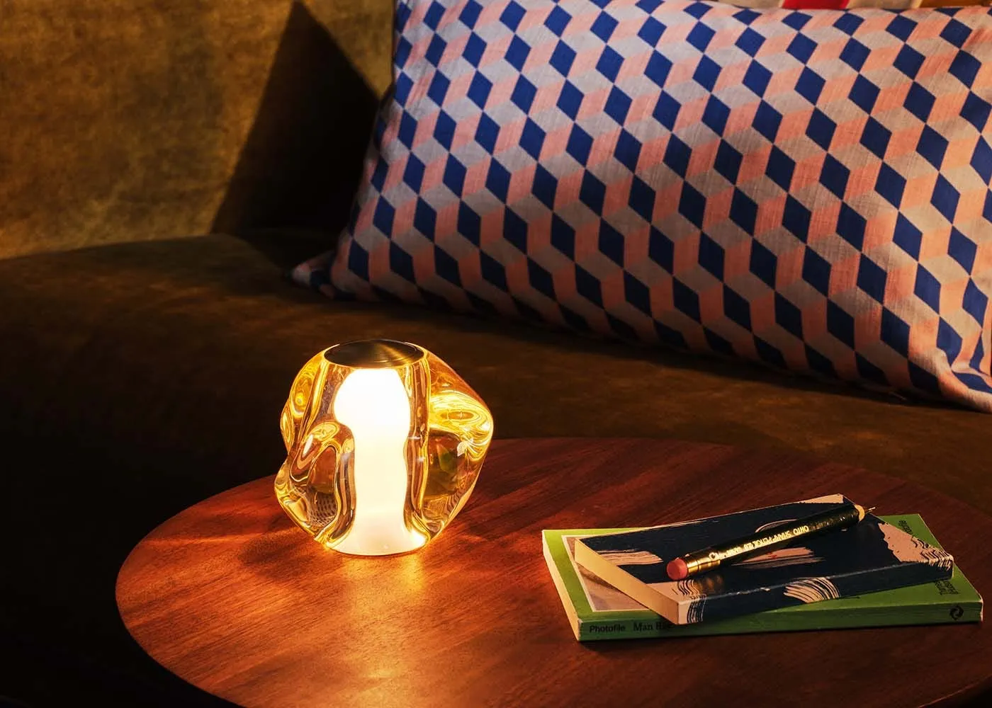 Heal's Carina LED Portable Table Lamp Brass 3