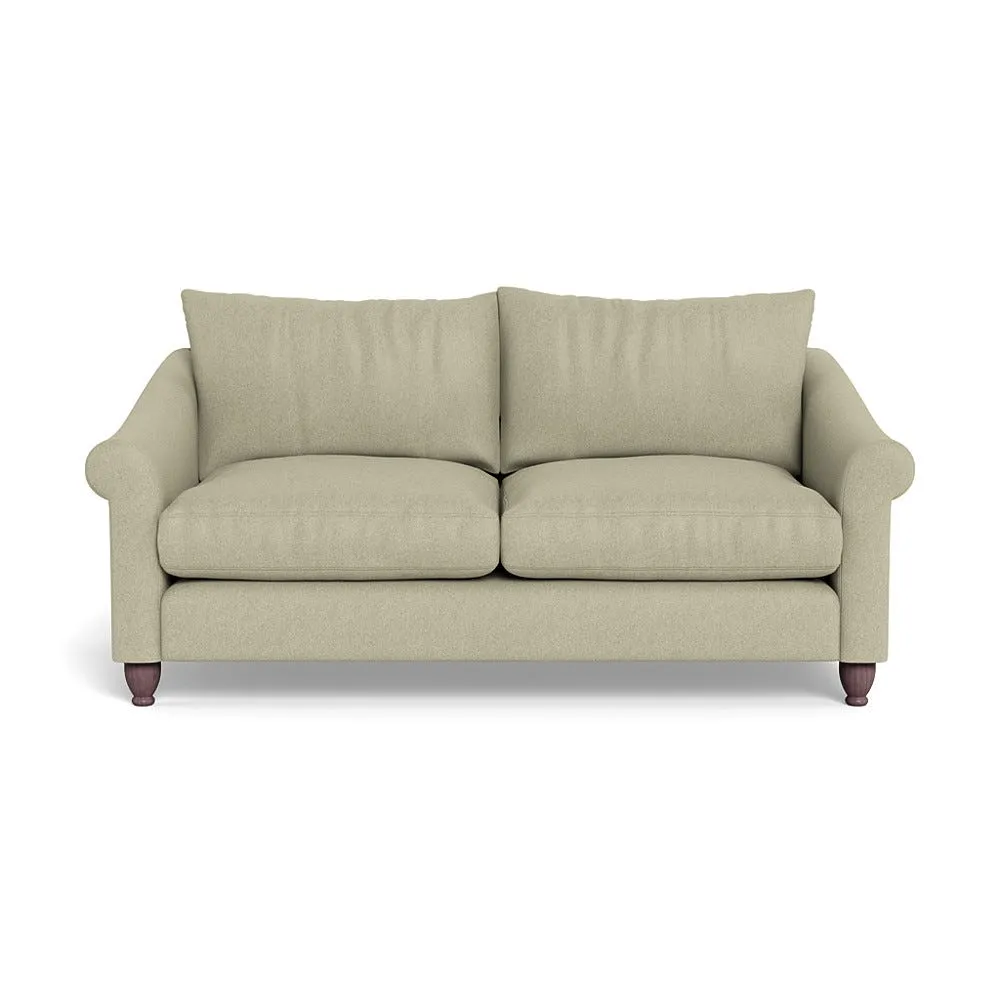 Heal's Devon 3 Seater Sofa Cotton Grain Dark Brown Feet