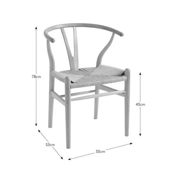 Lara Wishbone Dining Chair, Beech Wood 6