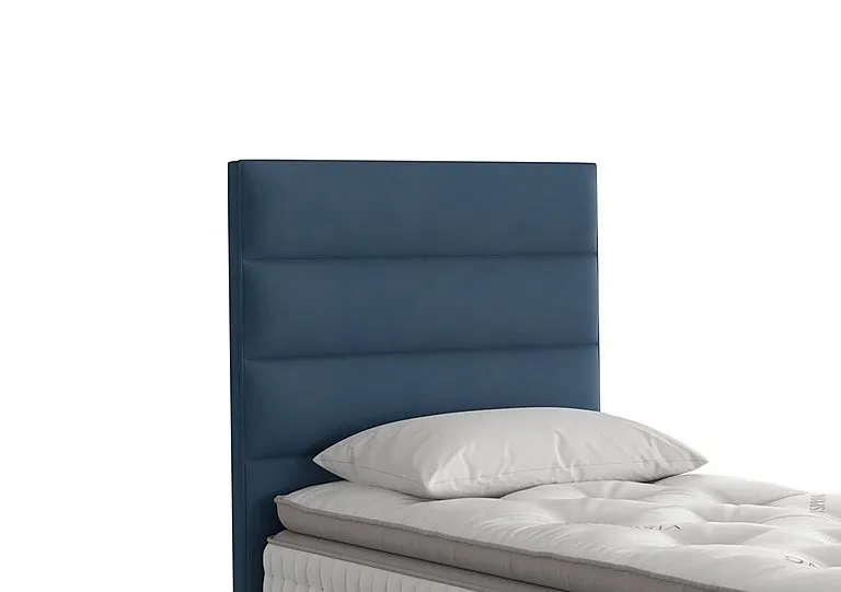 Farleigh Floor Standing Headboard - Single - Plush Petrol