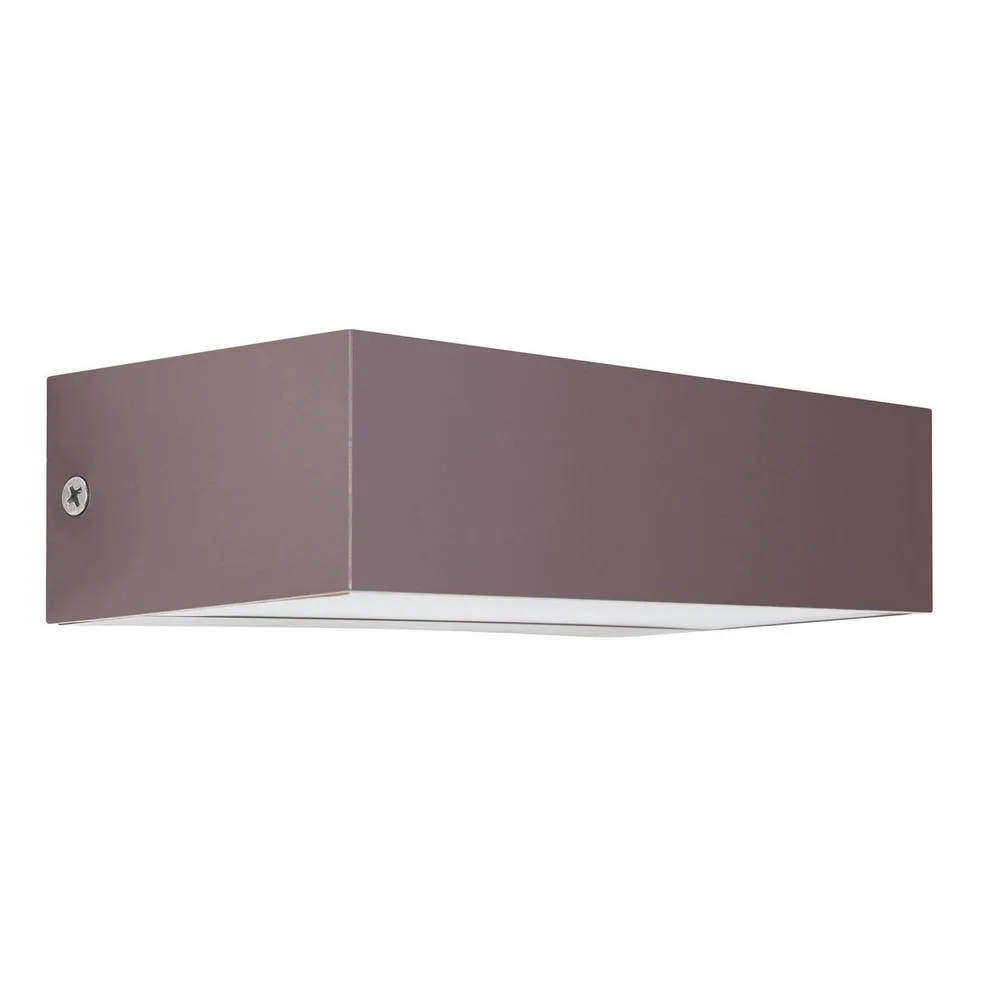 Netlighting Ara Outdoor Wall Down Lamp Brown LED 9.3W 4000K IP65 On Off