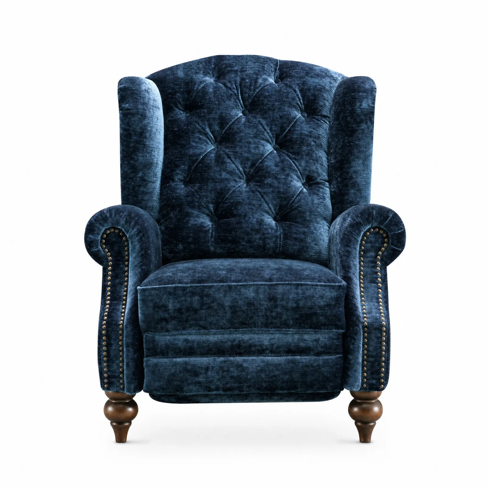 Ullswater Pwr Recline Wing Recliner Chair, Blue Fabric | Barker & Stonehouse 2