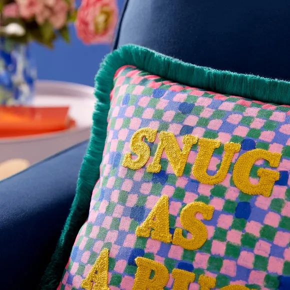Sophie Robinson Snug as a Bug Cotton Square Cushion 2