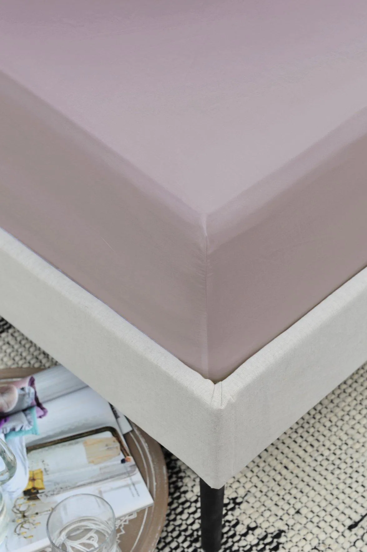 200 Thread Count Cotton King Fitted Sheet